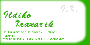 ildiko kramarik business card