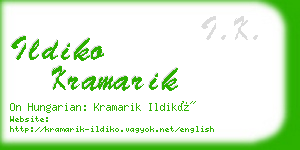 ildiko kramarik business card